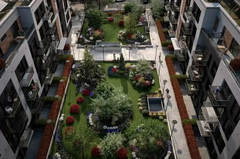 Mosilor, garsoniera la Icon Garden, ansamblu finalizat: te muti imediat